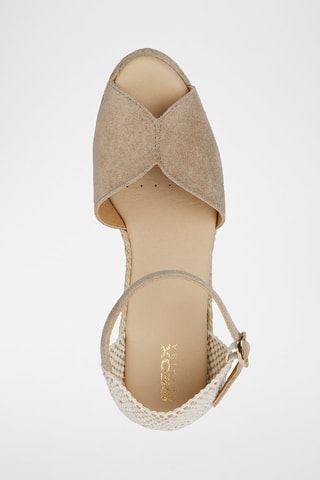 Nubuck Sandalen met Sleehak Gelsa - Taupe