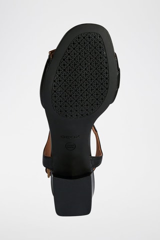 Leren Sandalen met Hak New Eraklia 50  - Zwart