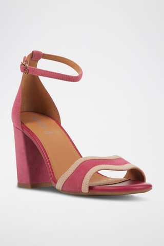 Nubuck Sandalen met Hak New Eraklia 80 - Roze