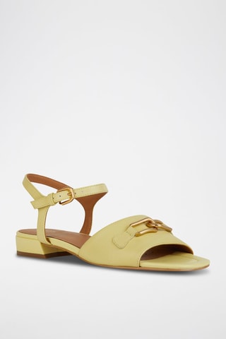 Leren Sandalen New Eraklia 15  - Geel