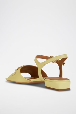 Leren Sandalen New Eraklia 15  - Geel