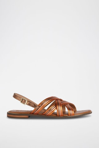 Leren Sandalen Sozy Plus - Koperkleurig