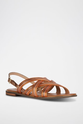 Leren Sandalen Sozy Plus - Koperkleurig
