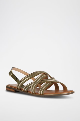Leren Sandalen Sozy Plus - Kaki