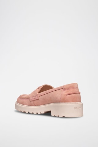 Nubuck Platform Mocassins Casey - Roze
