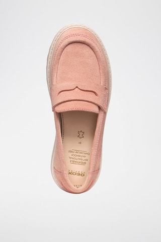 Nubuck Platform Mocassins Casey - Roze