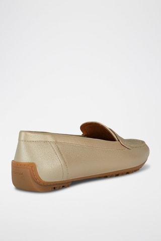 Leren Mocassins Kosmopolis + Grip  - Goudkleurig