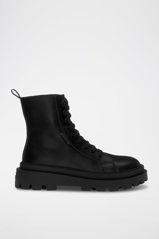 Botines de piel 3051 ALPINA NAPPA - Negro