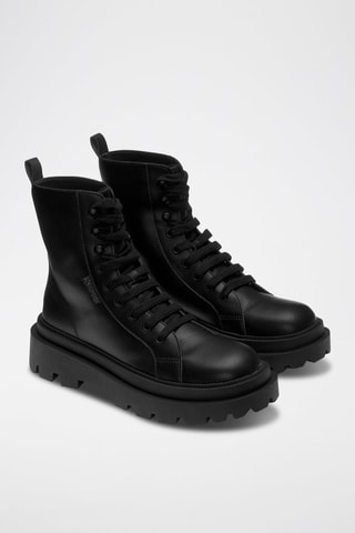 Botines de piel 3051 ALPINA NAPPA - Negro