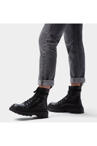 Botines de piel 3051 ALPINA NAPPA - Negro
