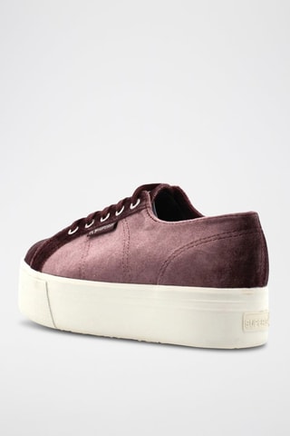 Zapatillas con plataforma 2790-VELVETCHENILLEW - Burdeos