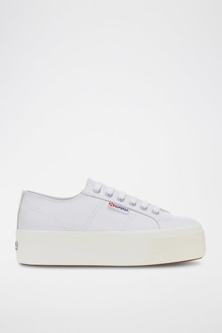 Zapatillas de piel con plataforma 2790 NAPPA - Blanco