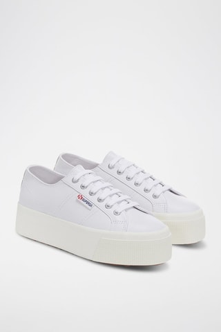 Zapatillas de piel con plataforma 2790 NAPPA - Blanco