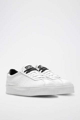Leren Platform Sneakers - Wit