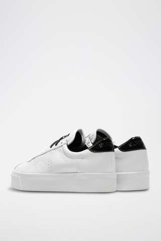 Leren Platform Sneakers - Wit