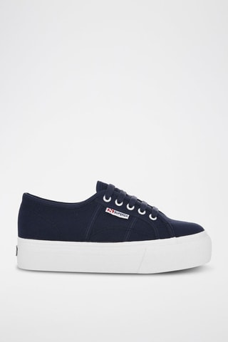 Platform Sneakers - Marineblauw
