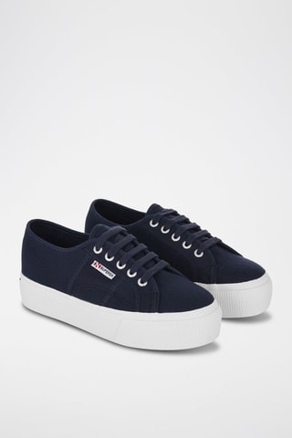 Platform Sneakers - Marineblauw