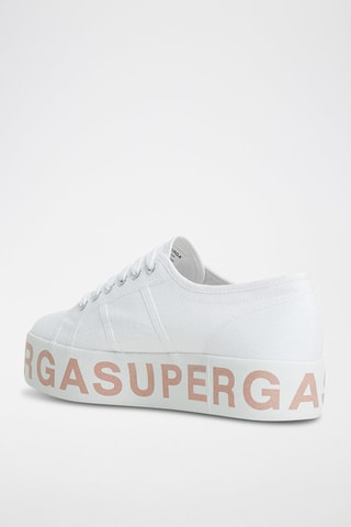 Platform Sneakers - Wit en Roze