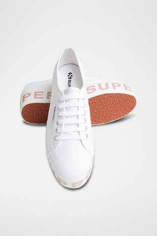 Platform Sneakers - Wit en Roze