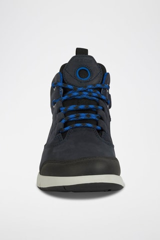 Hoge Leren Sneakers Aeranter - Marineblauw