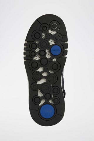 Hoge Leren Sneakers Aeranter - Marineblauw