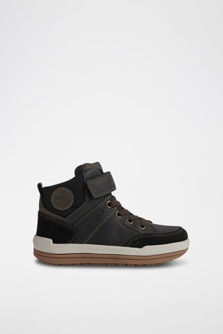 Hoge Leren Sneakers Charz - Zwart