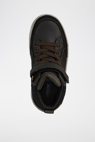 Hoge Leren Sneakers Charz - Zwart