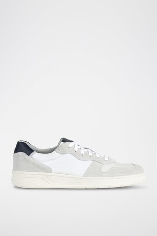 Leren Sneakers Magnete - Wit en Grijs