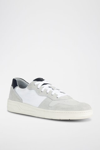 Leren Sneakers Magnete - Wit en Grijs