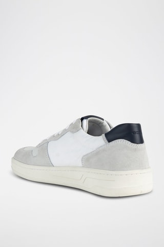 Leren Sneakers Magnete - Wit en Grijs