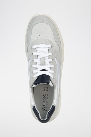 Leren Sneakers Magnete - Wit en Grijs