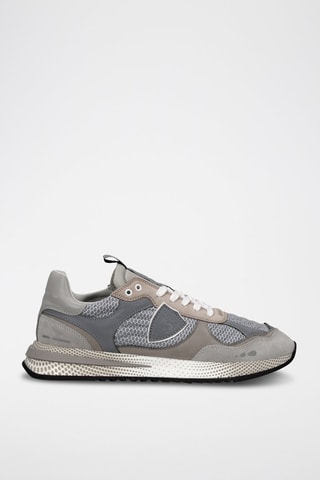 Leren Sneakers - Grijs