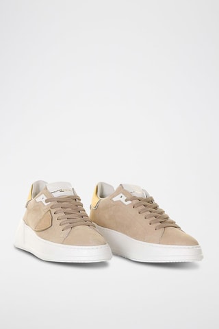 Leren Sneakers - Beige