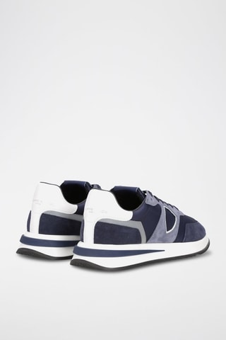 Leren Sneakers - Marineblauw