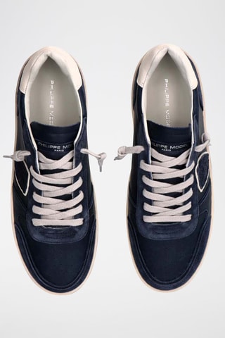Sneakers - Marineblauw en Wit