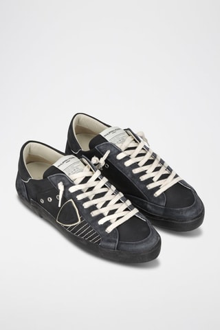 Geitenleren Sneakers - Zwart