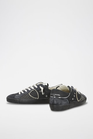 Geitenleren Sneakers - Zwart