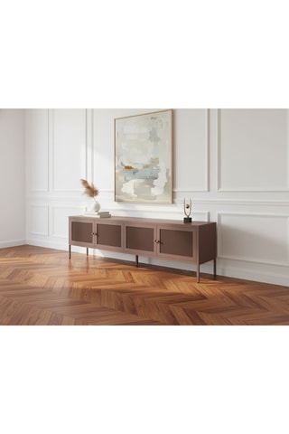 Meuble TV 4 portes - 160 x 35 x 50 cm