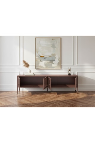 Meuble TV 4 portes - 160 x 35 x 50 cm