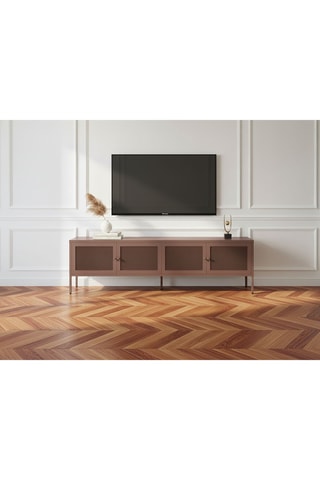 Meuble TV 4 portes - 160 x 35 x 50 cm