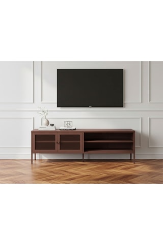 Meuble TV 2 portes - 160 x 35 x 50 cm
