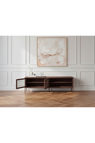 Meuble TV 2 portes - 160 x 35 x 50 cm