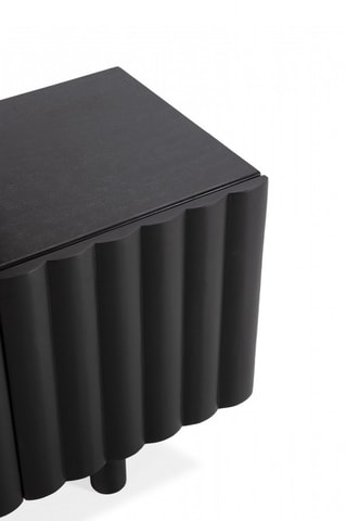 Meuble TV 4 portes en bois massif de manguier - 160 x 40 x 50 cm