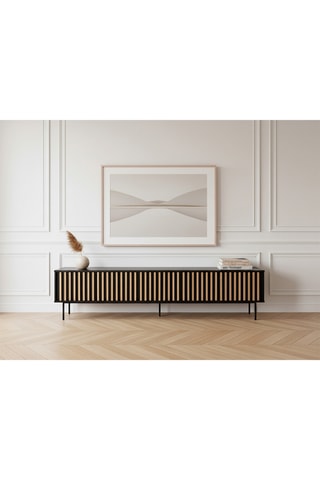 Meuble TV 5 portes - 220 x 40 x 54 cm