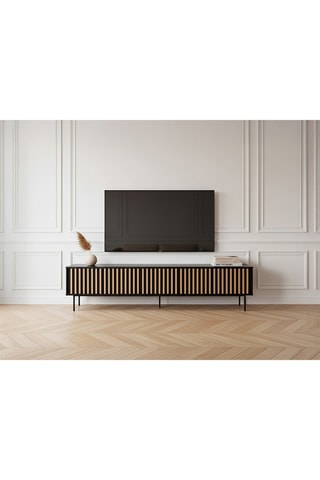 Meuble TV 5 portes - 220 x 40 x 54 cm