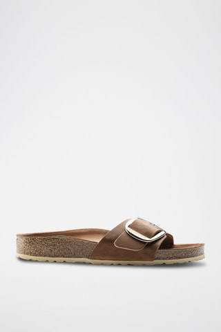 Mules en cuir Madrid - Camel - Etroite