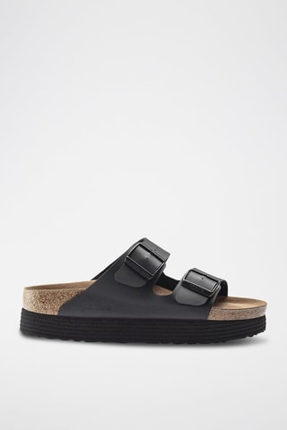 Mules plateformes Arizona Vegan - Noir - Etroite