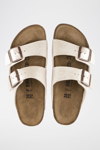 Mules en cuir Arizona - Nacré - Etroite