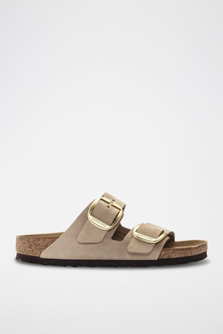 Mules en cuir Arizona - Beige - Etroite