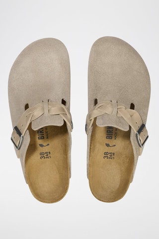 Sabots en nubuck Boston - Taupe - Etroite